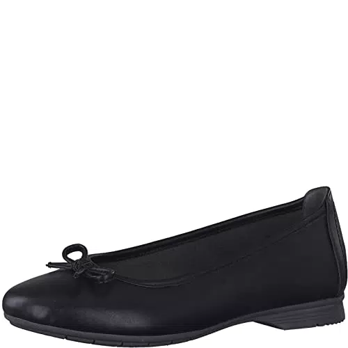 Jana Damen Ballerinas aus Lederimitat Elegant Weite H Mehrweite