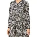 JDY Damen JDYpiper L/S AOP Shirt Dress WVN Noos Kleid