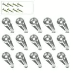 Jiakalamo 50-Pcs Glashalter Clips, Klarer Kunststoffhalter Clip mit 50-Schrauben