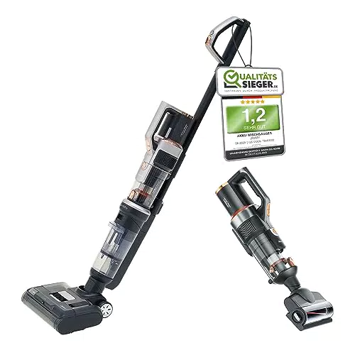 Jimmy Messeneuheit 2023 HW10 Pro 3in1 Wischsauger Saugwischer Akku Staubsauger Mit Selbstreinigungsstation 7 Tlg. 350 Watt Bis zu 80 Min Laufzeit 16.000kPa Für Hartböden