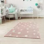 Jimri Kinderteppich DOTS l Pünktchen Gepunktet l Öko-Tex Siegel