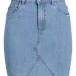 JJXX Damen JXHAZEL Short Skirt HW RH AKM LN Rock, Light Blue Denim/Detail:AKM3