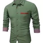 JMIERR Hemd Herren Denim Shirt Langarmhemd Cowboy-Style Jeanshemd männer Kent-Kragen Business Casual