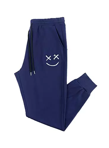 JMIERR Jogginghose Herren Baumwolle Thermo Freizeithose Herren Lang mit Kordelzug-Aufdruck Sweatpants Herren mit Taschen Fitnessstudio und Draußen Regular Fit