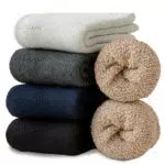 Josnown Thermosocken Herren, 5 Paar Warme WinterSocken mit Dicke Frotteesohle