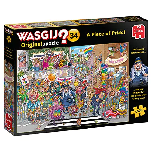 Jumbo Spiele Wasgij Puzzle 1000 Teile Original 34 Ein Stückchen Pride ab 10 Jahren - Rätsel Puzzle