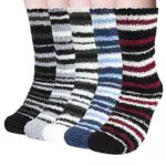 Justay Comf 5 Paar Kuschelsocken Herren Bettsocken Kuschel Flauschig Weiche Socken Haussocken Warme Dicke Business Herren Socken