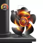 Kaminventilator, 5 Flügel-Ofenventilator Ohne Strom Leiser Betrieb