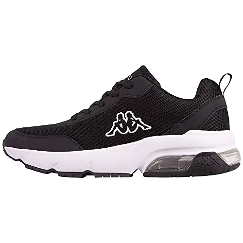Kappa Unisex Koro Sneaker, Black/White, 8 UK ()