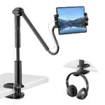KDD Tablet Ständer Schwanenhals für Bett, 360° Verstellbar iPad Halterung Schreibtisch