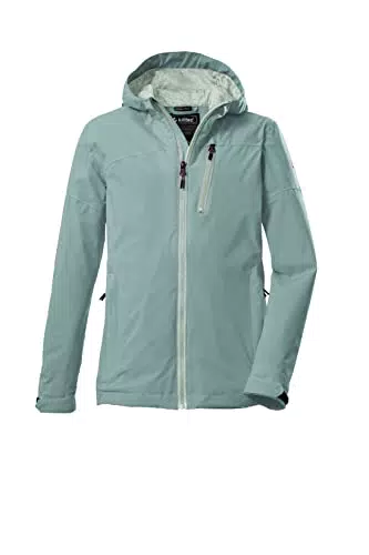 Killtec Mädchen Funktionsjacke/Outdoorjacke mit Kapuze KOS 208 GRLS JCKT; stahlmint