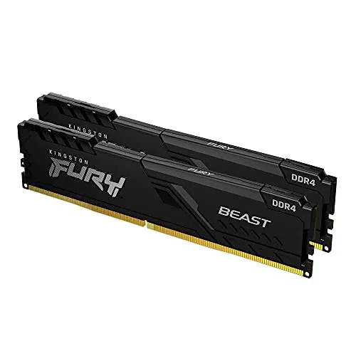 Kingston FURY Beast 16GB 3600MHz DDR4 CL17 Desktop Speicher Kit mit 2 KF436C17BBK2/16