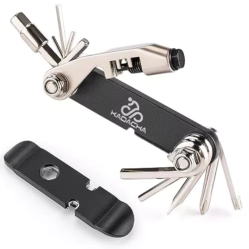 KONG MING CAR Fahrrad Multitool - Fahrrad-Kettenschlüssel/Torx/Schraubendreher - Fahrrad Multitool Kit Kompaktes und leichtes Reparaturwerkzeug für Rennräder und Mountainbikes