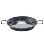 La ideal Paella Pfanne Stahl emailliert, schwarz, 20 cm