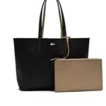 Lacoste Damen Nf2142aa Einkaufstasche, Noir Krema, Einheitsgröße