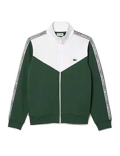 Lacoste Herren Sh5808 Sweatshirt, Sequoia/Weiß, XX