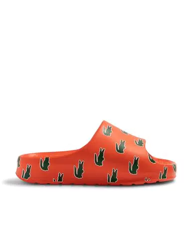 Lacoste-WOMEN SLIDES & SANDALS-46CFA0035, ORG/DK GRN
