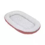 LÄSSIG 1542017611 Baby Nestchen Babynest Säugling Bio-Baumwolle/Baby Nest rosewood