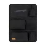 LÄSSIG Autoorganizer Autorücksitzorganizer Rücksitztasche für Auto zum Hängen zusammenklappbar 55 cm/Car Wrap-to-Go Black Edition