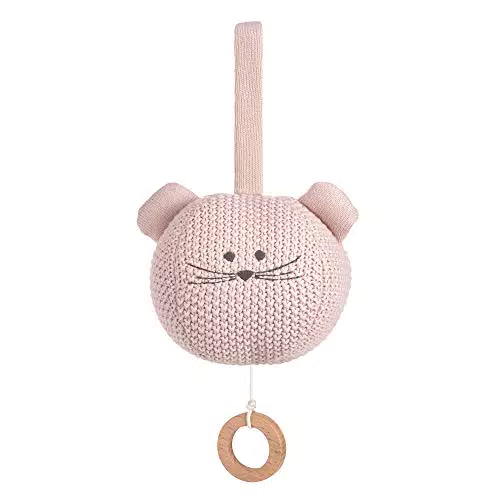 LÄSSIG Baby Spieluhr aus Bio Baumwolle Guten Abend