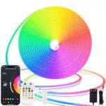 Lamomo Neon LED Strip 5m RGB, IP65 Waterproof Flexible Bluetooth Compatible