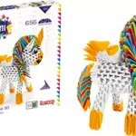 Lansay Mille et Un Origami Skulptur Einhorn 3D Handarbeit ab 8 Jahren