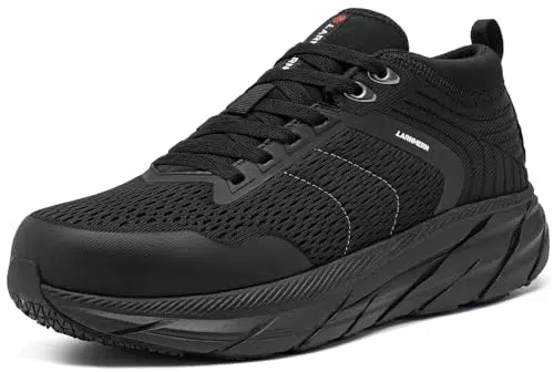 LARNMERN Sicherheitsschuhe Herren Leicht Arbeitsschuhe Bequeme Sportliche Schutzschuhe Sicherheitsschuhe rutschfeste Trekkingschuhe Atmungsaktive