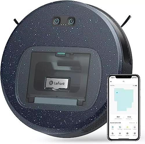 LEFANT Staubsauger Roboter F1 mit 5000 Pa, 28 x 6, 9 cm Kleine Saugroboter