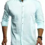 Leif Nelson Herren Leinenhemd Hemd Leinen Kurzarm T-Shirt Oversize Stehkragen Männer Freizeithemd Sommerhemd Regular Fit Jungen Basic Shirt Kurzarmshirt Freizeit Sweater LN3860 Beige X-Large