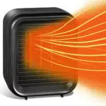 Leistungsstarker Heizlüfter mit 2 Heizstufen - Tischheizungen für Zuhause mit variablem Thermostat