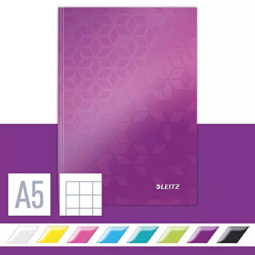 Leitz 46271062 Notizbuch WOW, A5, liniert, violett