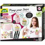 Lena 42599 - Bastelset Pimp Your Shirt, Komplettset mit 4 Brusttaschen