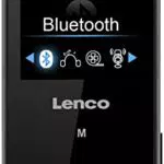 Lenco Xemio 760 BT - Bluetooth MP3-Player - 8 GB MP3-Player - Speicherplatz erweiterbar mit Micro-SD - integrierter LI-Ionen Akku - Diktiergerät - Schwarz