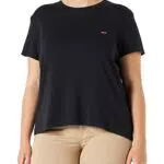 Levi's Damen Plus Size SS Baby Tee T-Shirt, Caviar, 2X