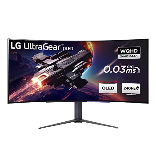 LG Electronics 45GR95QE-B UltraGear Gaming Monitor 45"