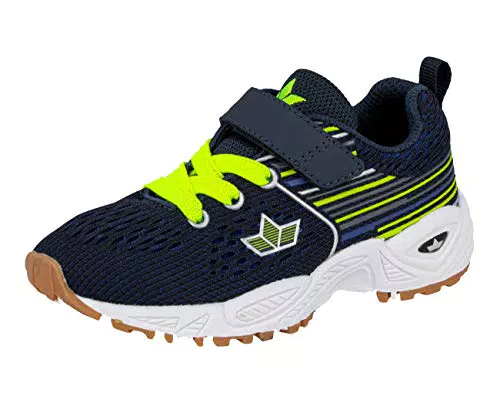 Lico Jungen Colchester VS Hallenturnschuh, Marine/ Schwarz/ Lemon
