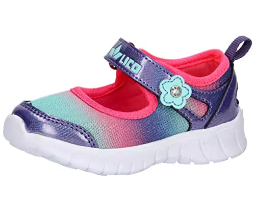Lico Curly V Lauflernschuhe, rosa/lila/türkis