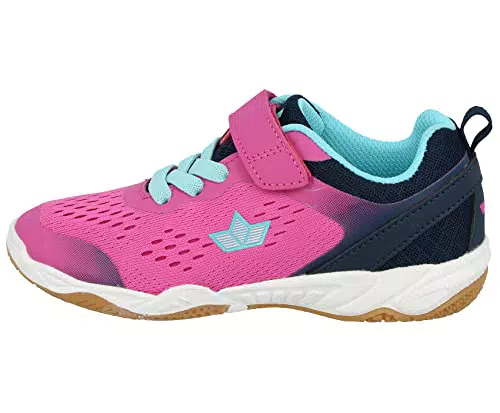 Lico Key VS Damen Hallenturnschuh, Pink/ Marine/ Türkis