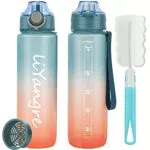 Liyangre Trinkflasche 1L Wasserflasche mit Sieb, BPA-frei