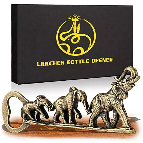 LKKCHER Glücks Elefanten Geschenke, Elefant Bier Flaschenöffner