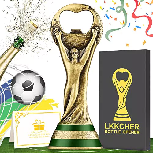 LKKCHER Trophäe Bier Flaschenöffner, Geschenk für Fußball Fans