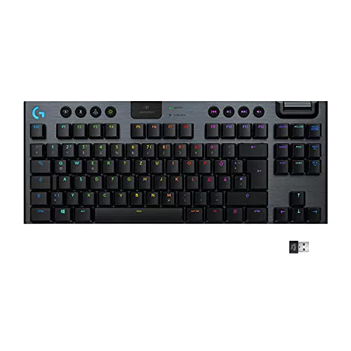 Logitech G915 LIGHTSPEED TKL Tenkeyless kabellose mechanische Gaming-Tastatur