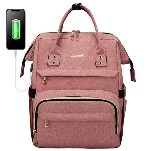 LOVEVOOK Rucksack Damen mit 14 Zoll Laptopfach, Wasserdicht Business Backpack Schulrucksack