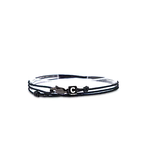 Made by Nami Buchstaben-Armband Personalisiert - Damen Herren Mädchen Pärchen-Armband - Freundschaftsarmband Verstellbar - beste Freundin Geschenk