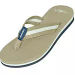 MADSea Damen Zehenstegpantolette Summertime High Zehentrenner beige Multi