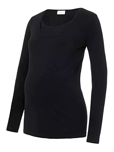 MAMA.LICIOUS Women's MLEMMA Nell L/S TOP 2F E. A. Langarmshirt