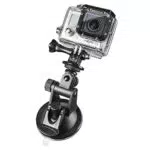 Mantona Saugnapfhalterung Mini Kompatibel mit Go Pro Hero 11 10 9 8 7 6 5 4