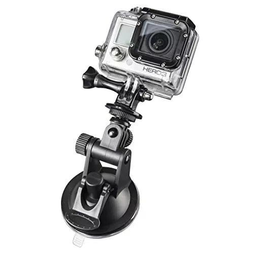 Mantona Saugnapfhalterung Mini Kompatibel mit Go Pro Hero 11 10 9 8 7 6 5 4