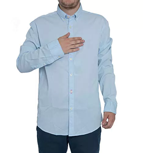 Marc O'Polo Herren 766842156 Freizeithemd, Blau (Airblue 8