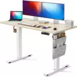 Marsail Höhenverstellbarer Schreibtisch, 100 x 60 cm Elektrischer Höhenverstellbarer Schreibtisch mit Storage Tasche
